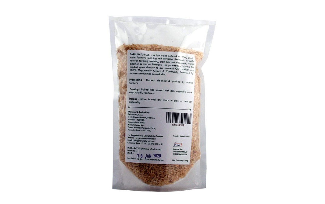 Taru Wild Indrayani Rice    Pack  500 grams